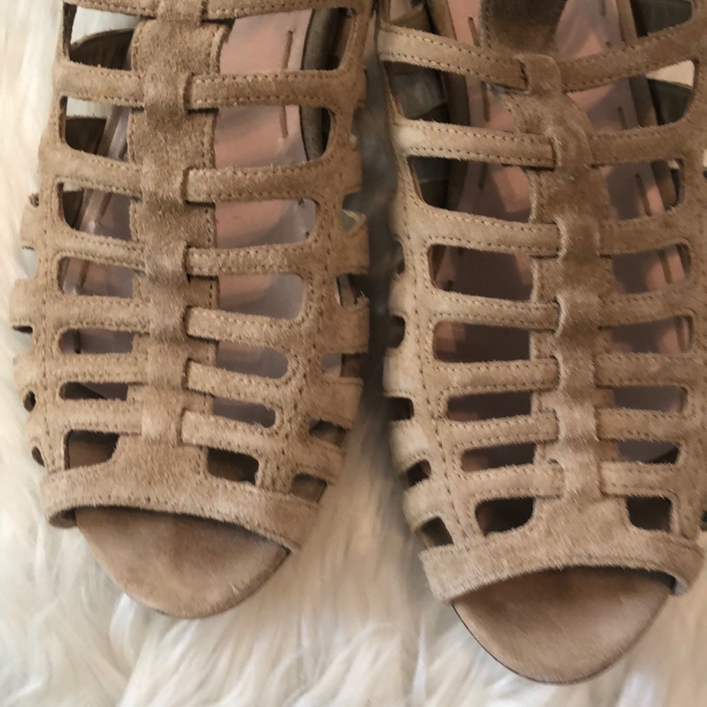 Miu Miu Tan Suede Gladiator Sandals - Picture 3 of 8
